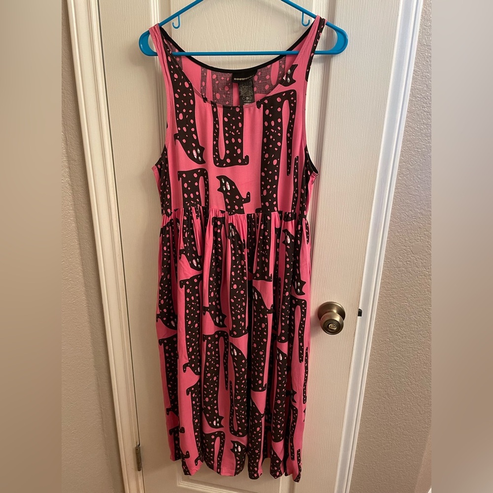 Nooworks Naomi Dress - Long Cats Print